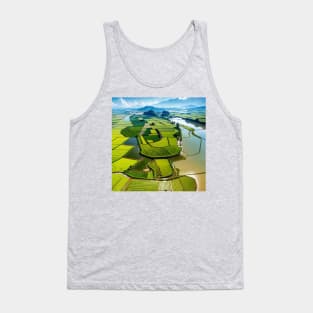 Cute Dragon Hidden in a Landscape Tank Top